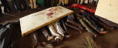 Víctimas de la violencia en la república centroafricana.