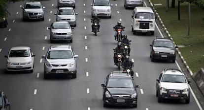 Tráfico en São Paulo.