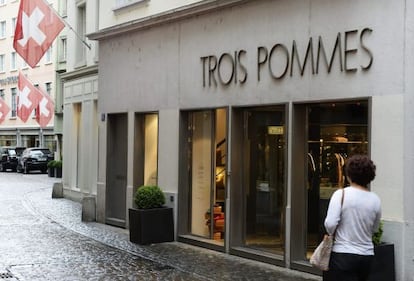 La exclusiva tienda de moda Trois Pommes, en Zúrich.