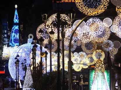 Alumbrado de Navidad de la ciudad de Vigo en 2018.