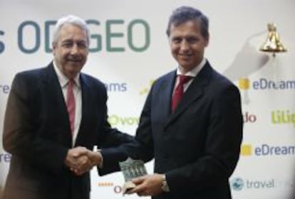 Antonio Zoido, presidente de BME y Javier P&eacute;rez-Tenessa, consejero delegado y cofundador de eDreams.