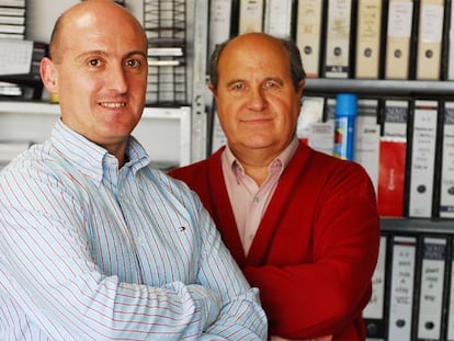 Javier Blázquez y Jesús María Sánchez Montaner, empleados y empresarios de la firma pamplonica.