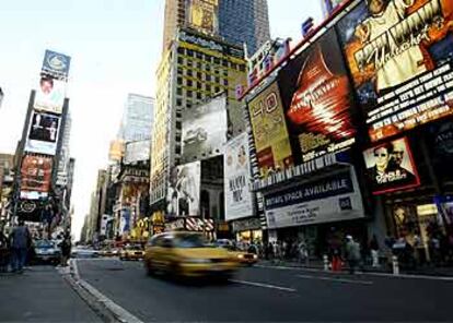 Aspecto que presentaba esta mañana Times Square.