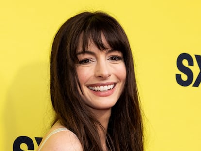 Anne Hathaway en la 'premiere' de 'La idea de tenerte', el 16 de marzo en Austin, Texas.