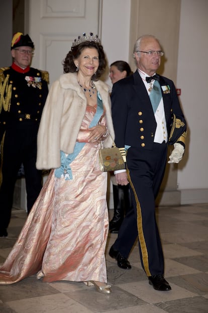 Silvia y Carlos Gustavo de Suecia. Una fiesta privada en Fredensborg cerrará las celebraciones que arrancaron la semana pasada en Aarhus, segunda ciudad del país.