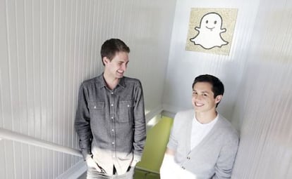 Los fundadores de SnapChat.