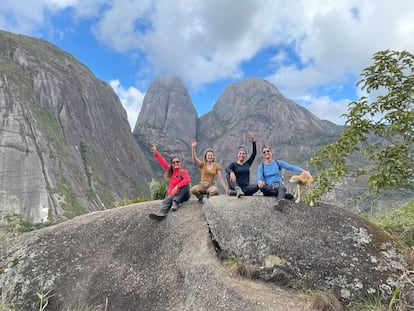 Miembros de 'Elas nas montanhas' durante una excursión en Río de Janeiro.