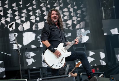 Dave Grohl, en un concierto de Foo Fighters el 20 de junio de 2024, en el Estadio de Londres (Inglaterra).