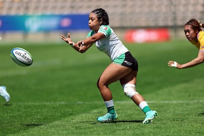 La jugadora Zóe Tuyú durante el Challenger Series 2025 en Sudáfrica.