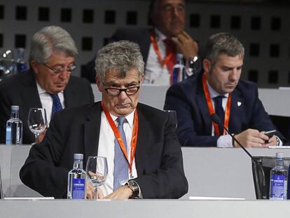 Villar, durante la &uacute;ltima asamblea de la Federaci&oacute;n Espa&ntilde;ola de F&uacute;tbol.