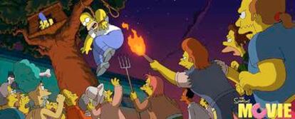 Fotograma de <i>Los Simpson. La película.</i>