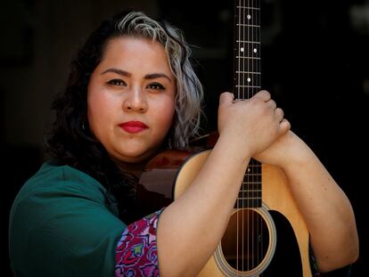 La cantante y compositora mexicana Vivir Quintana, el pasado 1 de marzo en Ciudad de México.