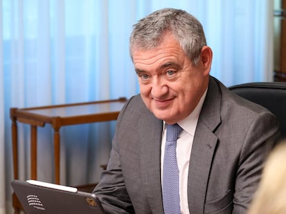 El magistrado del Tribunal Constitucional José María Macías, en la sede del órgano de garantías el pasado 14 de enero.
