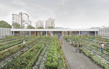 Imatge virtual del futur mercat de la Vall d'Hebron.