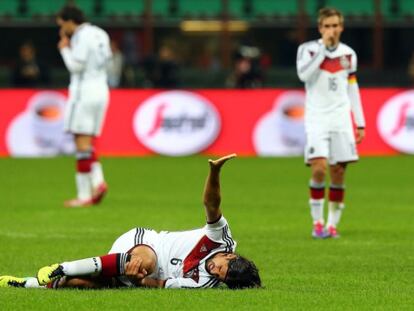 Khedira, lesionado ante Italia.