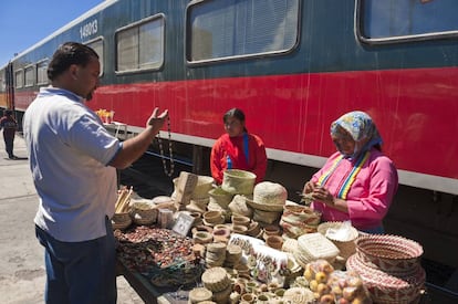 La estación de Divisadero, en Chihuahua (México), una de las paradas de la línea ferroviaria de El Chepe.