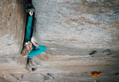 Emily Harrington, la primera mujer en escalar 'El Capitán' en libre en un día. Foto de su Instagram.