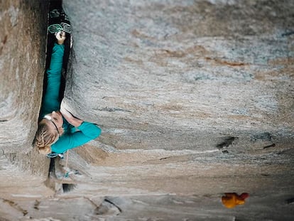 Emily Harrington, la primera mujer en escalar 'El Capitán' en libre en un día. Foto de su Instagram.