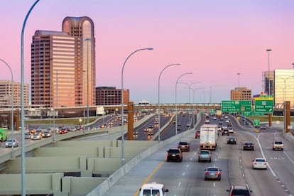 Autopista LBJ en Dallas concesioraria de Ferrovial.