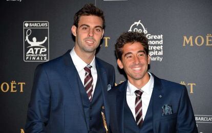 Marcel Granollers y Marc López, en Londres.