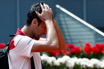 Djokovic, tras perder el partido ante Edmund.