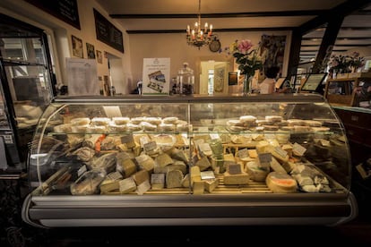 The organic products shop at the Brodowin farm.