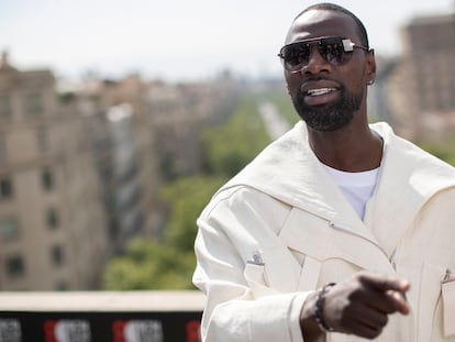 The French actor Omar Sy, on Wednesday in Barcelona.