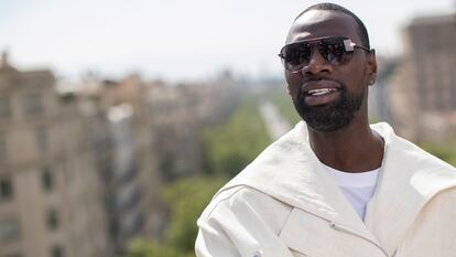 El actor francés Omar Sy, el miércoles en Barcelona.