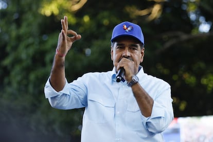 Nicolás Maduro, durante un acto en Caracas el 17 de agosto.