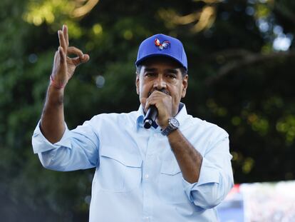 Nicolás Maduro, durante un acto en Caracas el 17 de agosto.