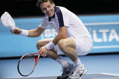 Berdych celebra el triunfo