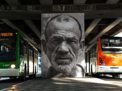 Uno de los murales del proyecto Giganto, en Sao Paulo (Brasil).