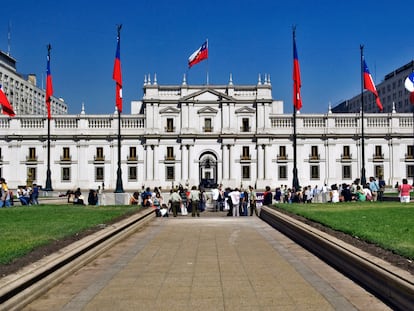 El Palacio de la Moneda en Santiago, Chile, en junio de 2022.
