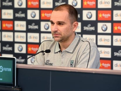 Carles Duran, en su presentaci&oacute;n con el Joventut.