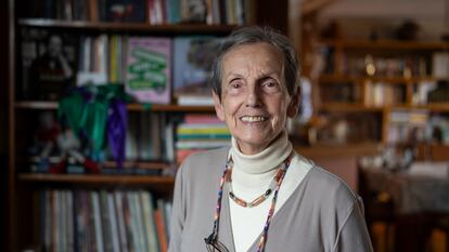 Florence Thomas, en su casa, en Bogotá, el 15 de abril del 2024.