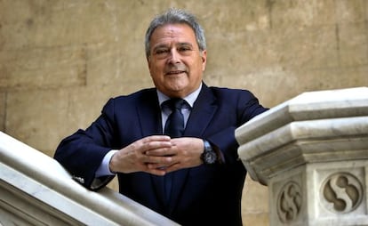 El presidente del PP de la provincia de Valencia, Alfonso Rus, en la Diputación de Valencia.