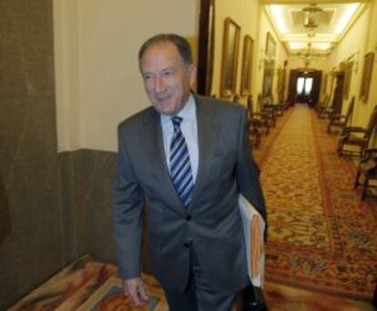 Félix Sanz Roldán, director del CNI, en el Congreso.