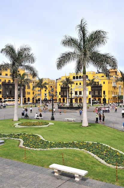 La Plaza Mayor de Lima.
