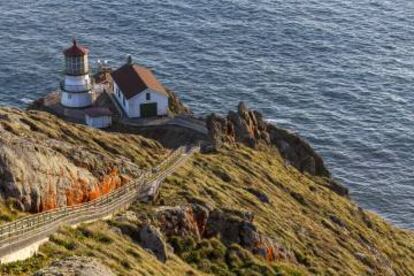 Vista del faro de Point Reyes, en California.