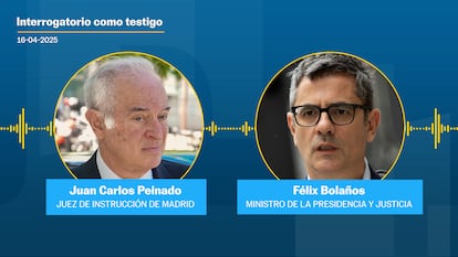 Audio | Así fue el tenso interrogatorio del juez Peinado a Félix Bolaños