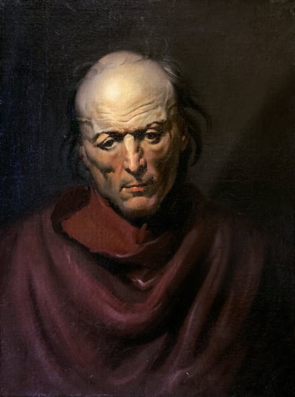 'El hombre melancólico', obra de la serie 'Monomanías' del pintor francés Théodore Géricault descubierta por el científico Javier Burgos