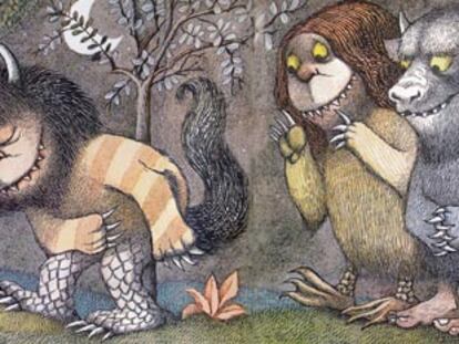 "Y lo hicieron rey de todos los monstruos. 'Y ahora', dijo Max, '¡que empiece la fiesta monstruo!", escribe y dibuja Maurice Sendak en <i>Donde viven los monstruos</i> (Alfaguara).