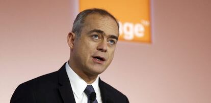 El director general de Orange, Stephane Richard, en París.