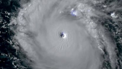Vista de satélite del huracán ‘Beryl’. 