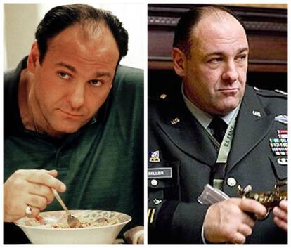 <strong>Quién era en la serie.</strong> El gran Tony Soprano. Pocas cosas más que decir. Bueno, solo una: cuando alguien en el futuro tenga que interpretar a un mafioso será inevitable que se inspire viendo a Tony.
<strong>Cómo le fue.</strong> Sin duda, la historia más triste. Después de conseguir la gloria como Tony Soprano, James Gandolfini se preparaba para elegir con cuidado sus trabajos y lucirse como lo buen actor que es, sin las urgencias económicas de antes de 'Los Soprano'. Y lo hizo. Actuó en 'El hombre que nunca estuvo allí', 'In the loop' (foto derecha) y 'Mátalos suavemente', entre otras. Y puso su personal voz a uno de los bichos de 'Donde viven los monstruos'. Todo iba sobre ruedas. Sin embargo, un traicionero ataque al corazón en Roma, en 2013, acabo con él. Tenía 51 años.