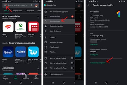 Cómo cancelar suscripciones en Android.