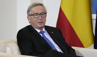 El presidente de la Comisión Europea, Jean-Claude Juncker, en La Moncloa.