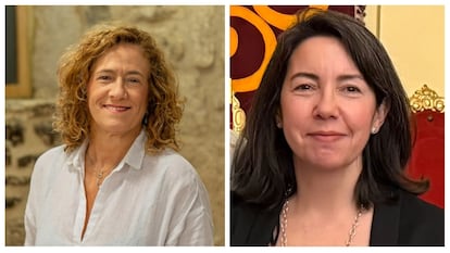 De izquierda a derecha: Cristina Jiménez-Savurido y Helena Soleto, nuevas vocales del pleno del Centro Español de Mediación.