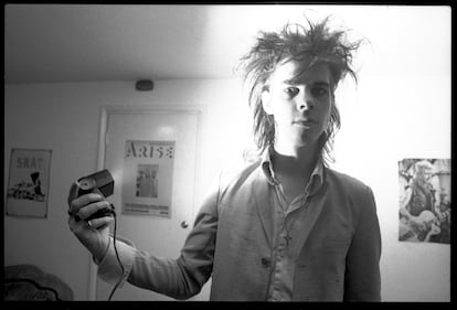 Un joven Nick Cave fotografiado en 1980.