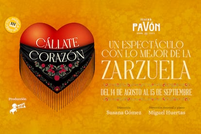 Cartel oficial de 'Cállate corazón'